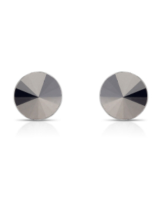 Cercei argint 925 stud si cristale negre 1122-8MM-E/280HEM, 001, bb-shop.ro