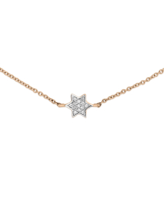 Bratara Bratara Vida aur 18 kt stea cu diamante 12036L-WD8RV, 001, bb-shop.ro