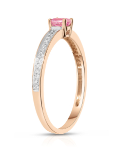 Inel Vida aur 18 kt cu diamante si safir roz 14805Q-PS8RV, 001, bb-shop.ro