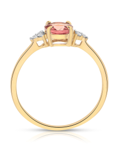 Bijuterii de lux dama turmalina, Inel Vida aur 18 kt cu diamante si turmalina roz 60755R-TO8YP, bb-shop.ro