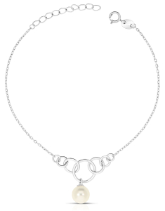 Bratara argint 925 cu cercuri si perla PSB1125-RH-W, 02, bb-shop.ro