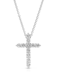 Colier Valentina Callegher aur 18 kt cruce cu diamante 10898-4-S-W, 001, bb-shop.ro