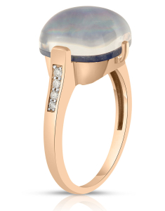 Bijuterii aur 18 kt, Inel Zoccai Dama aur 18 kt cu diamante si safir ZZAN0822RRZBDI, bb-shop.ro