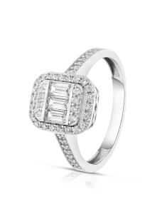 Inel Inel aur 14 kt si cubic zirconia TS025W-I, 02, bb-shop.ro