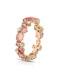Inel Peroni&Parise Desiderio aur 14 kt cu diamante si turmaline roz DES-A10DBTOR, 02, bb-shop.ro