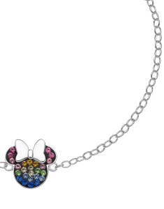Bratara Disney Minnie Mouse argint si cristale multicolore BS00026SRML-55-C, 001, bb-shop.ro