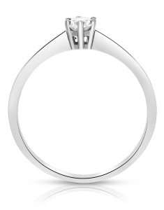 Bijuterii solitaire dama aur 14 kt cubic zirconia, Inel de logodna aur 14 kt solitaire si cubic zirconia, bb-shop.ro