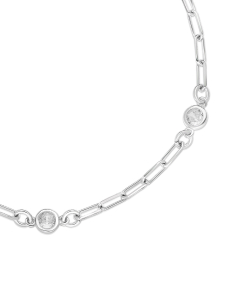 Bijuterii argint, Bratara argint 925 paperclip si cubic zirconia BB235123-RH-W, bb-shop.ro