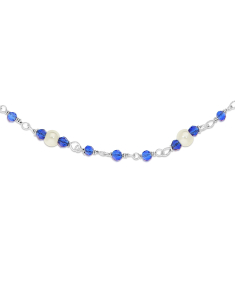 Bratara argint 925 cu perle si cristale albastre BB235117-RH-WBL, 001, bb-shop.ro