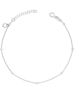 Bratari de picior dama argint, Bratara de picior argint 925 cu inima BB235083-RH, bb-shop.ro