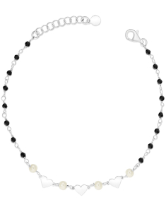 Bratara argint 925 inimi cu perle si cristale negre BB235112-RH-WBK, 02, bb-shop.ro