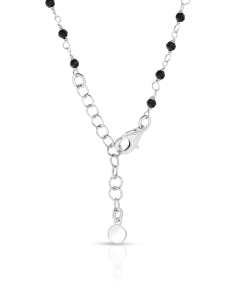 Colier argint 925 inimi cu perle si cristale negre BB235131-RH-WBK, 002, bb-shop.ro