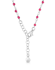 Colier argint 925 inimi cu perle si cristale roz BB235150-RH-WF, 002, bb-shop.ro