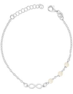 Bijuterii, Bratara argint 925 infinit si perle DB108-BR3-RH-W, bb-shop.ro