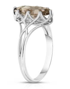 Bijuterii, Inel aur 14 kt si cuart fumuriu ZR3833W-SQ, bb-shop.ro