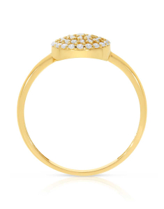 Inel Inel aur 14 kt bouquet si cubic zirconia IMS143Y-I, 002, bb-shop.ro