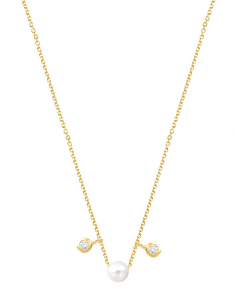 Colier Ekan Diamonds aur 14 kt cu perla de cultura XK5078M0, 02, bb-shop.ro