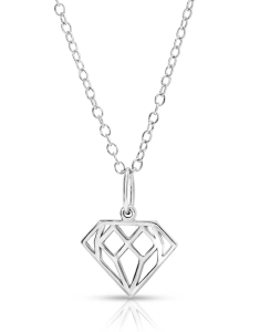 Colier argint 925 forma diamant R3ANUJA06F00LBF00, 001, bb-shop.ro