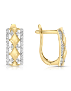 Bijuterii cu tortita aur 14 kt, Cercei aur 14 kt si cubic zirconia MS325Y-C, bb-shop.ro