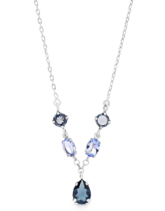 Bijuterii rolo cristal, Colier argint 925 si cristale 33152AG-RH-DLT.S, bb-shop.ro