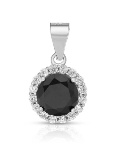 Pandantive dama argint, Pandantiv argint 925 si cubic zirconia negru TS0110-PD-BKW, bb-shop.ro