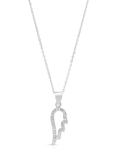 Coliere argint cubic zirconia, Colier argint 925 aripa si cubic zirconia GS9510-CH-W, bb-shop.ro