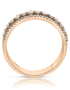 Bijuterii na dama aur 14 kt aur, Inel aur 14 kt cu diamante SR33010-P, bb-shop.ro