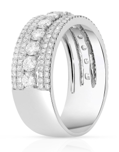 Bijuterii diamant, Inel aur 14 kt cu diamante SR29296-W, bb-shop.ro