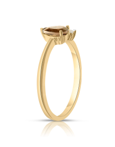 Bijuterii, Inel Vida I’m Diva aur 18 kt cu diamant si cuart fumuriu DI44700R-SQ8YP, bb-shop.ro