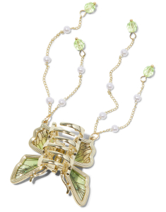 Accesoriu par Claire’s Gold-tone Green Butterfly Beaded Dangle 44726, 001, bb-shop.ro