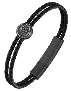 Bratara Bratara Police Crest dubla din piele PEAGB0023306, 002, bb-shop.ro