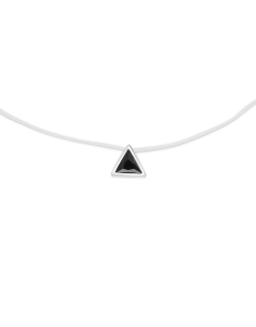 Chokere, Choker silicon cu argint 925 si cubic zirconia negru YN1634-KR-BK, bb-shop.ro