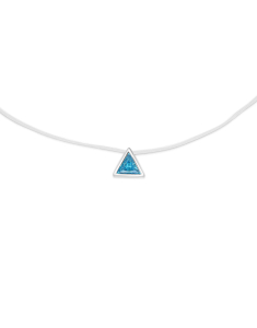 Bijuterii argint, Choker silicon cu argint 925 si cubic zirconia bleu YN1634-KR-BLT, bb-shop.ro