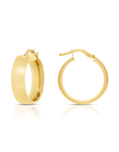 Bijuterii rotunzi, Cercei aur 14 kt rotunzi GA178-OR15-Y, bb-shop.ro