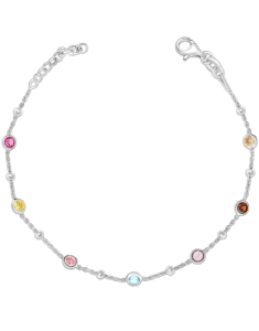 Bratari, Bratara argint 925 si cubic zirconia multicolor BRT10564-RH-MCL, bb-shop.ro