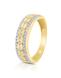 Bijuterii aur, Inel aur 14 kt si cubic zirconia AR13Y, bb-shop.ro