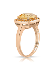 Inel Inel Peroni&Parise Dafne aur 14 kt cu citrin DAF-A06CIT, 001, bb-shop.ro