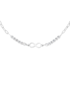 Bijuterii argint, Bratara argint 925 semitennis cu infinit si cubic zirconia BRN32362-RH-W, bb-shop.ro