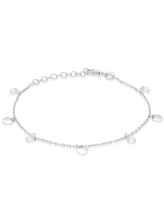 Bijuterii cristal, Bratara argint 925 cu inima si cristale XBR08168-RH-W, bb-shop.ro
