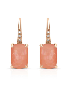 Bijuterii, Cercei Peroni&Parise Dharma aur 14 kt cu diamante si sidef DHA-O50DBMOPR, bb-shop.ro