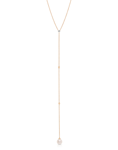 Bijuterii, Colier Vida I’m Diva aur 18 kt cu perla de cultura si diamant 48074N-WP8RP, bb-shop.ro