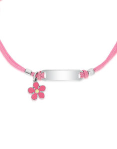 Bijuterii argint, Bratara copii Maribelle argint snur cu floricica PSBK0074-RH-P-F, bb-shop.ro