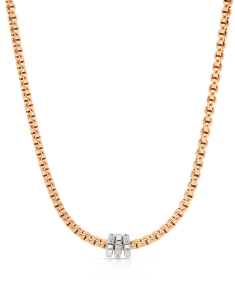 Bijuterii box aur 18 kt aur, Colier Fope Eka aur 18kt cu diamante 73901CX-BB-R-BBB-043, bb-shop.ro