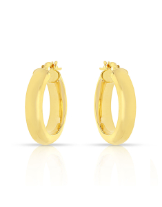 Bijuterii fara piatra, Cercei aur 14 kt rotunzi GA354-OR15-Y, bb-shop.ro