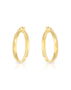 Bijuterii fara piatra, Cercei aur 14 kt rotunzi GA361-OR25-Y, bb-shop.ro