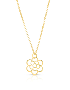 Bijuterii aur 14 kt, Colier aur 14 kt cu floare NK-L61Y, bb-shop.ro