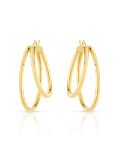 Bijuterii rotunzi, Cercei aur 14 kt rotunzi ORL1086Y-25, bb-shop.ro