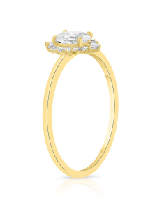 Bijuterii, Inel aur 14 kt cu cubic zirconia JR6588Y, bb-shop.ro