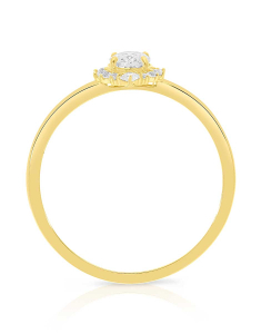 Bijuterii, Inel aur 14 kt cu cubic zirconia JR6588Y, bb-shop.ro