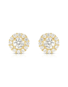 Bijuterii, Cercei aur 14 kt stud si cubic zirconia S83-JE34456Y, bb-shop.ro